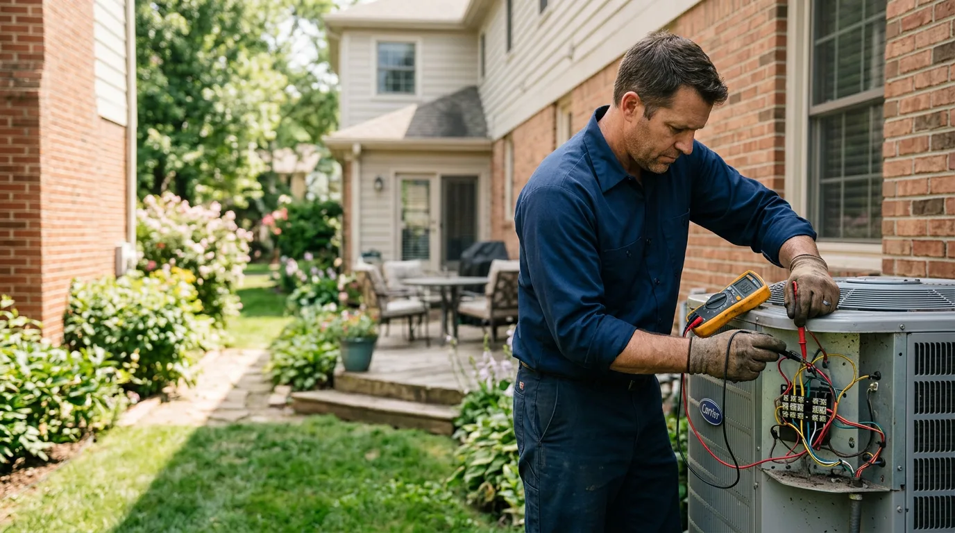 HVAC technician working near Fort Monroe, VA